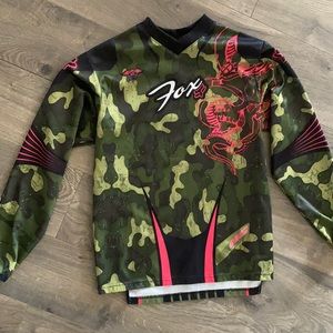 Fox racing jersey camo sz small